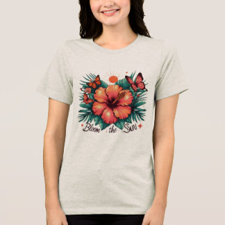T-shirt En Tri-matière fleurir le soleil