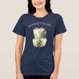 T-shirt En Tri-matière Fleurs de tulipe Tout est possible Inspirant 