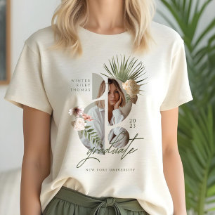 T-shirt En Tri-matière Florales d'aquarelle bohème moderne Photo de fin d