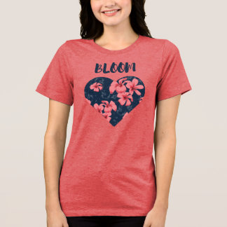 T-shirt En Tri-matière Flore fleurie Tee d'impression