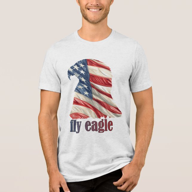 T-shirt En Tri-matière Fly Eagle - USA Pride Edition (Recto)