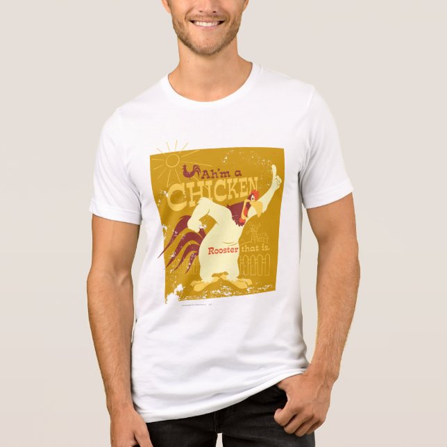 T-shirt En Tri-matière Foghorn Ah est un poulet (Recto)