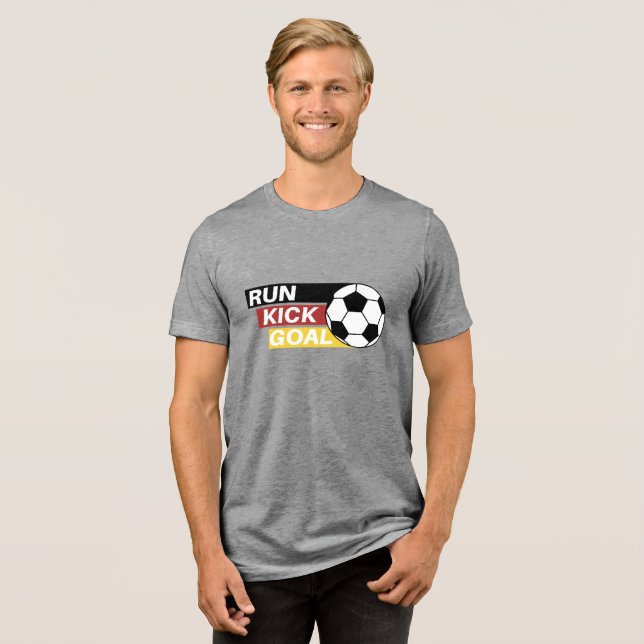T-shirt En Tri-matière Football Run Kick & Goal T-Shirt (Recto plein)