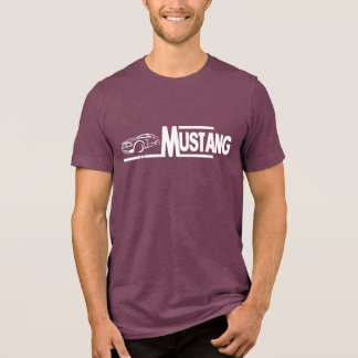 T-shirt En Tri-matière Ford Mustang Pony Racing Stripe Muscle Shelby Long