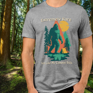 T-shirt En Tri-matière Forêt de camping BigFoot Montagnes Drôle Personnal