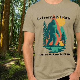 T-shirt En Tri-matière Forêt Montagnes Camping BigFoot Anniversaire Drôle