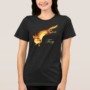 T-shirt En Tri-matière Foxy - Dessin japonais Vintage d'un renard