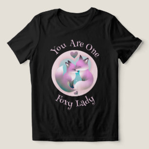 T-shirt En Tri-matière Foxy Lady Couple Fox Kissing Valentines Noir