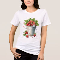 Fraises fraîches cuites dans un seau