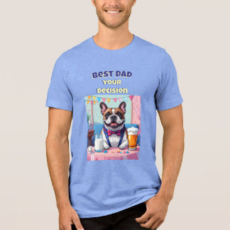 T-shirt En Tri-matière French Bulldog Dad Fatherˋs Day
