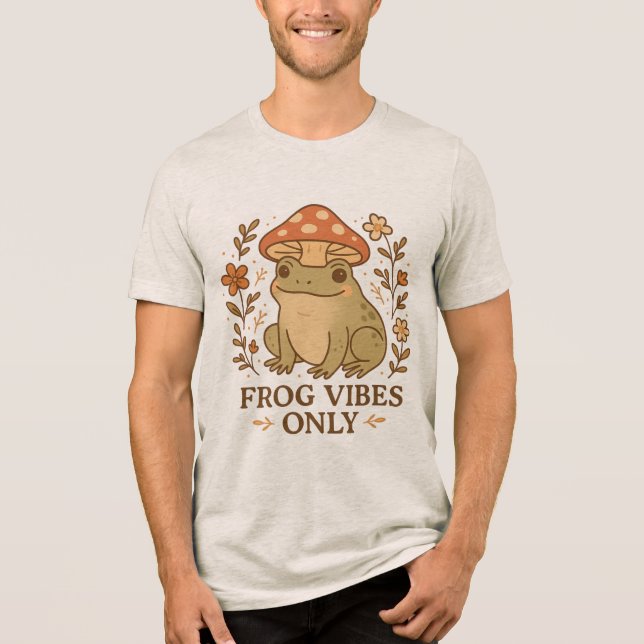 T-shirt En Tri-matière Frog Vibes Only (Recto)