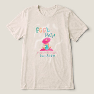 T-shirt En Tri-matière Fun Summer Pool Party Watercolor Sweet 16