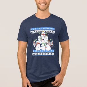 T-shirt En Tri-matière Funky Snowman sapin de Noël