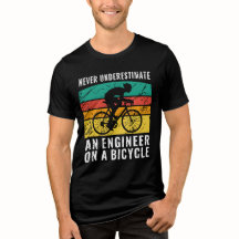 Funny Engineer Tee for Dad, Engineer Cyclist Gift