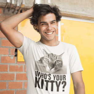 T-shirt En Tri-matière FUNNy tabby CAT T-SHIRT, qui est votre chou