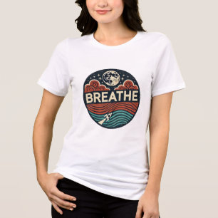 T-shirt En Tri-matière Fusée Rétro : Respirez et atteignez la Lune