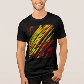 T-shirt En Tri-matière "Fusion dynamique : Jers de sport Abstraits rouge