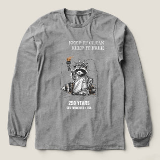 T-shirt En Tri-matière Gardez-Le Propre, Gardez-Le Libre — Raccoon Libert