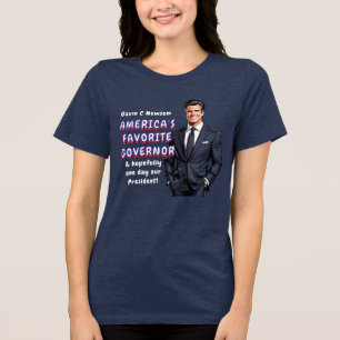 T-shirt En Tri-matière Gavin C Newsom   Le gouverneur favori de l'Amériqu