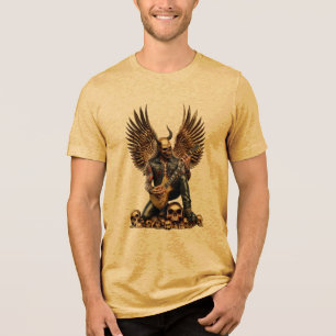 T-shirt En Tri-matière Geai de la guitare Top Design Hell 666