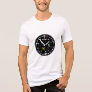 T-shirt En Tri-matière Geek de l'aviation pilote Altimeter