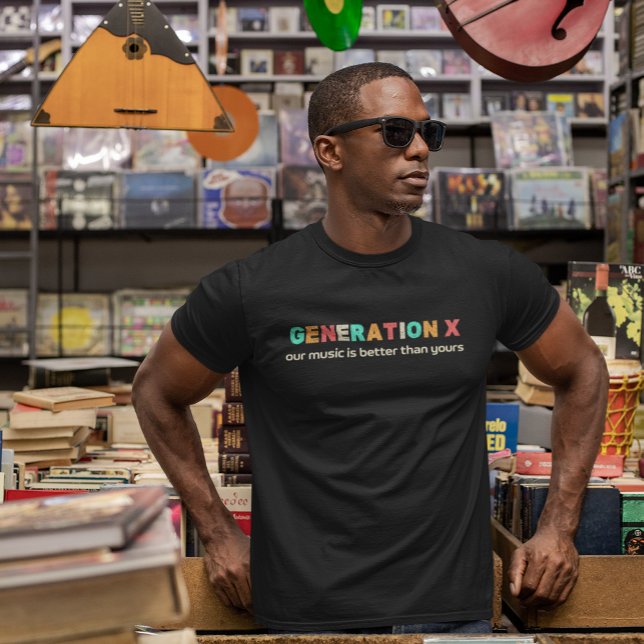 T-shirt En Tri-matière Génération X : Notre musique est meilleure (A few years on and we still have the best music.)