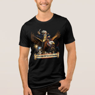 T-shirt En Tri-matière George Washington Cavalier de l'Aigle le 4 juillet