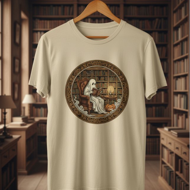 T-shirt En Tri-matière Ghost dans une bibliothèque (Créateur téléchargé)