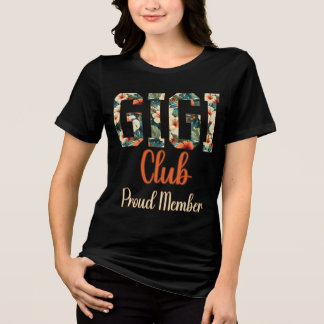 T-shirt En Tri-matière Gigi Club Fière Membre Florale Tropicale