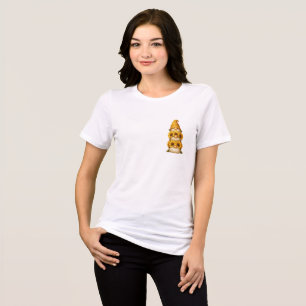 T-shirt En Tri-matière Gnome Tournesol Sourires Cachés Sous le Doré