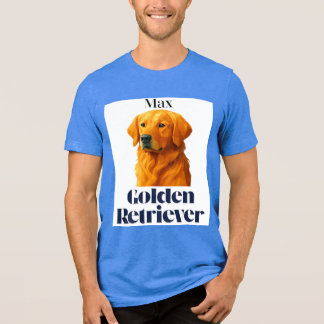 T-shirt En Tri-matière Golden Retriever, Amoureux des chiens, Portrait po