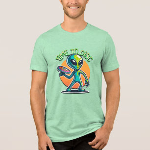 T-shirt En Tri-matière Golf de disque Alien rétroactif