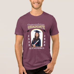 T-shirt En Tri-matière Graduate Photo Graduation Félicitations sur mesure