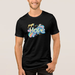 T-shirt En Tri-matière Graffiti d'espoir coloré - Esthétique scintillante