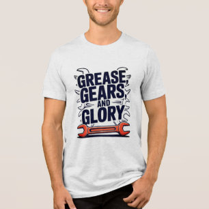 T-shirt En Tri-matière Graisse Gears Glory Multi Wrench Conception mécani