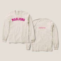 Graphique de Mahjong de Varsity Rose Personnalisé