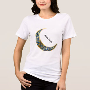 T-shirt En Tri-matière Graphique de mandala de croissant de lune céleste