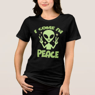 T-shirt En Tri-matière Graphique Je viens en paix