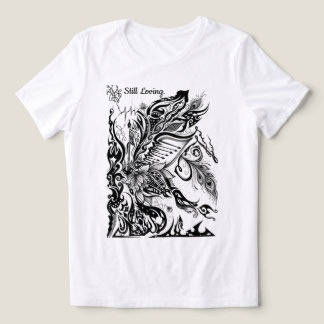 T-shirt En Tri-matière Graphisme abstrait Lotus, Paon & Musique