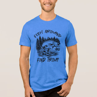T-shirt En Tri-matière Graphisme Pêche et Trouve Truite