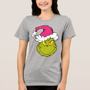 T-shirt En Tri-matière Grinch avec chapeau de Père Noël rose