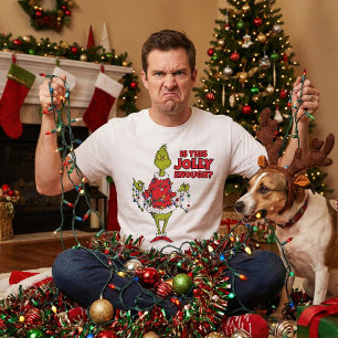 T-shirt En Tri-matière Grinch   "Est-ce assez joyeux?"