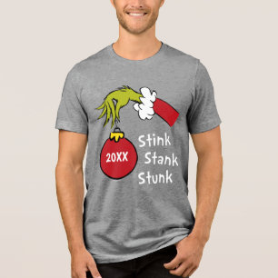 T-shirt En Tri-matière Grinch   Puanteur Puait Pué