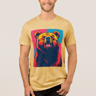 T-shirt En Tri-matière Grizzly Bear Pop Art