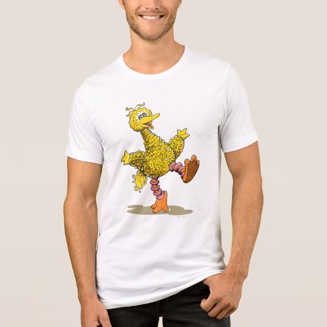 T-shirt En Tri-matière Gros oiseau d'art rétro (Recto)