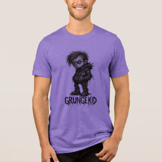 T-shirt En Tri-matière Grunge Kid – Edgy Transparent Cartoon Design