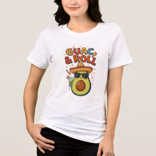 T-SHIRT  EN TRI-MATIÈRE GUAC. & ROLL 