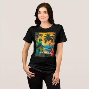 T-shirt En Tri-matière Guatemala Travel Poster vintage Quetzal
