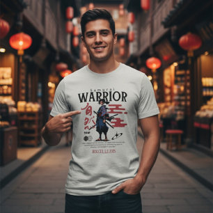 T-shirt En Tri-matière Guerrier Samouraï Épique Culture Japonaise Katana 