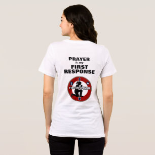 T-shirt En Tri-matière Guerrière de prière intervenant d'urgence chrétien